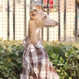 Brown Plaid Cotton Dog Shirt for Whippets – Autumn Style Brown Plaid Cotton Dog Shirt for Whippets – Autumn Style