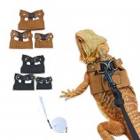 Eco Leather Lizard Harness Set – LovelyPetpal Reptile Outdoor Vest with Leash
