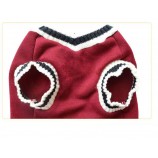 Preppy Knit dog Vest - Soft V-Neck Sweater for Autumn and Winter