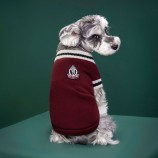Preppy Knit dog Vest - Soft V-Neck Sweater for Autumn and Winter