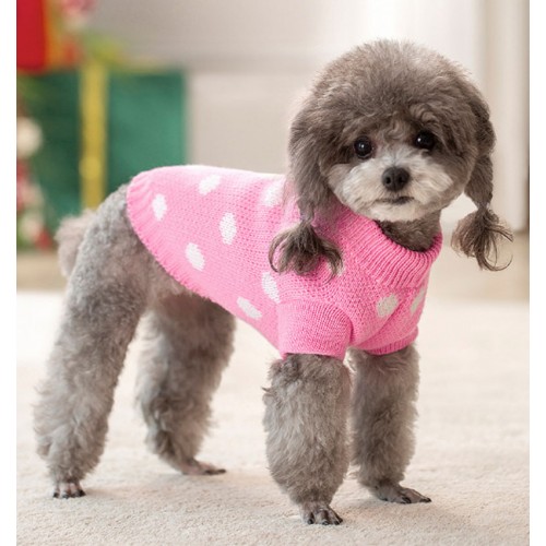 Festive Holiday Dog Hoodie Sweater