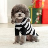 Cable knit dog sweaters with collar