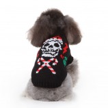 Autumn Skull Sweater for Dogs – Cozy Gothic Holiday Look