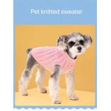 Cozy Cable-Knit Pet Sweater for Fall-Winter