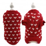 Red Heart Knit Cat Sweater - LovelyPetpal